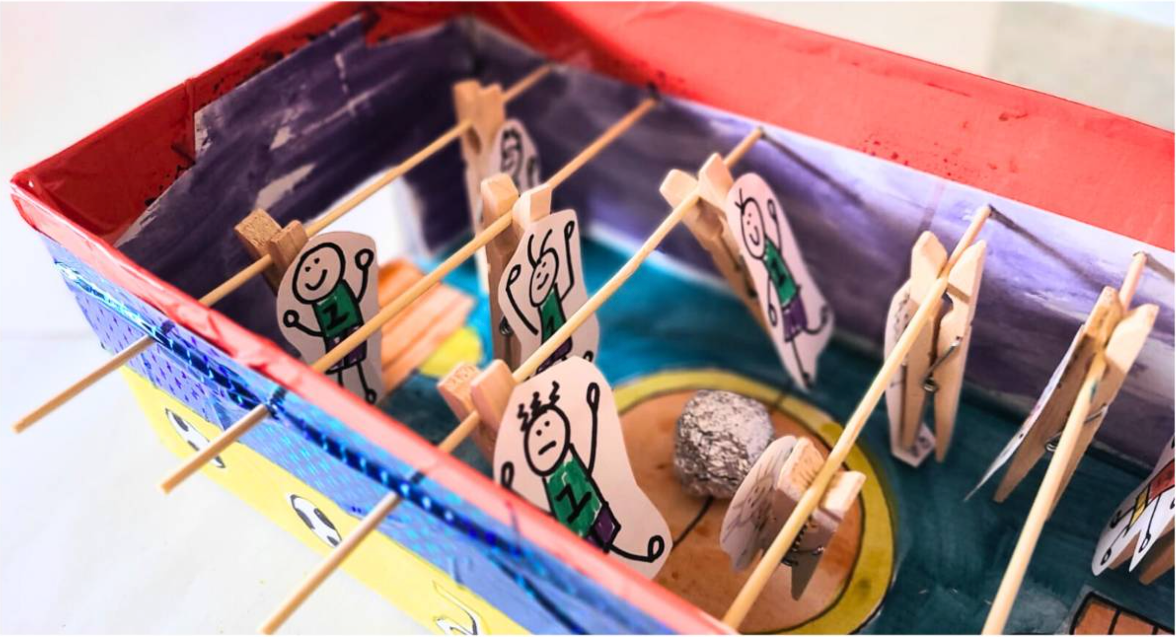 Child painting colorful artwork